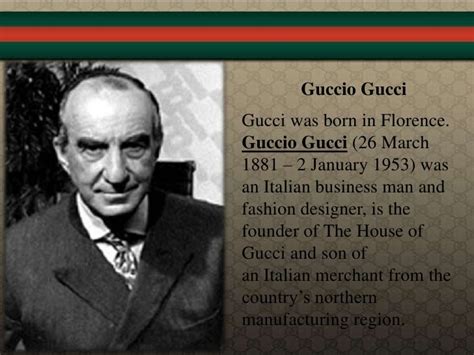 fashion designer gucci|who was gucci founded by.